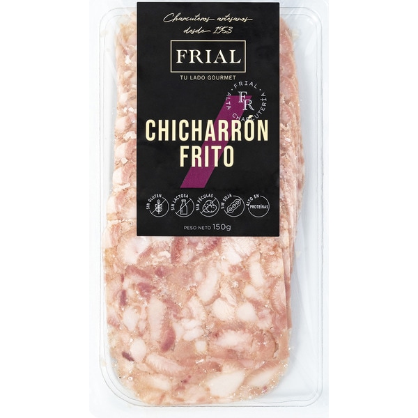 Gebratene Schweineschwarten in Scheiben glutenfrei laktosefrei Behälter 150 g