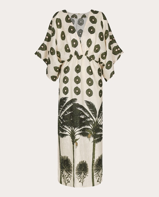 Vestido largo Topacio de lino