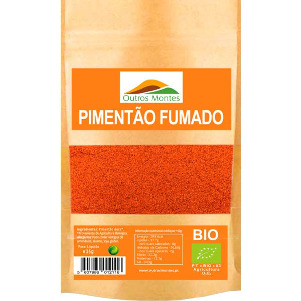 Pimentão Fumado Bio embalagem 35 g