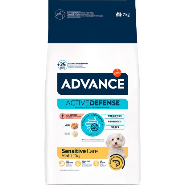 Alimento Seco para Cão Mini Sensitive Care Salmão embalagem 7 kg