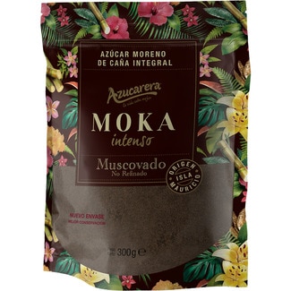AZUCARERA Moka Intenso wholegrain brown cane sugar container 300 g
