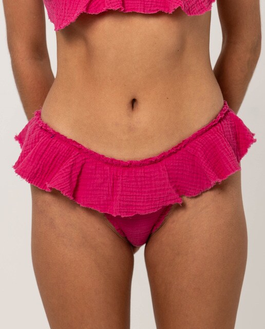 Braga de bikini con volantes