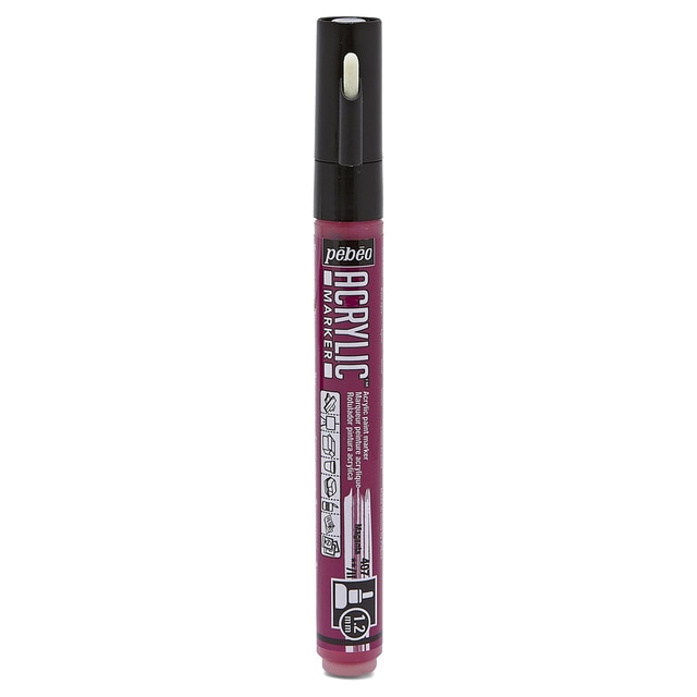 Rotulador acrilico 1,2mm Pebeo magenta.