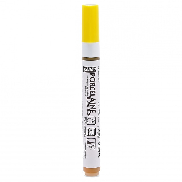 Rotulador porcelana 150 punta fina 0,7mm amarillo marsella
