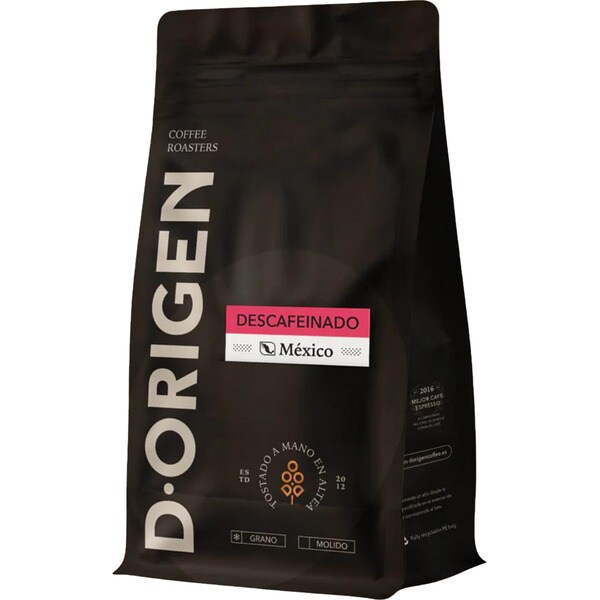 café en grano descafeinado origen México packet 250 g