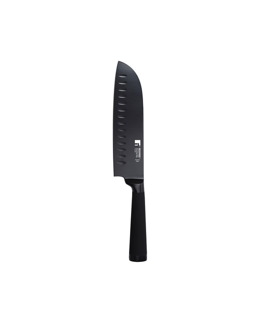 Cuchillo santoku 17.5cm acer.inox. Hoja negra