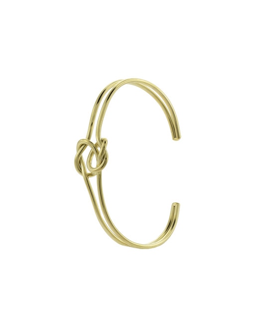 Brazalete Nudo Doble Gold