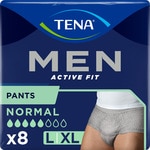 Cuecas para Adultos Homem de Incontinência Men Active Fit Normal Tamanho L/XL embalagem 9 unidades