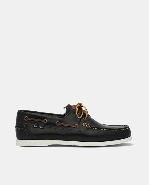 Snipe - Zapato nautico, en piel bovina con suela de goma.