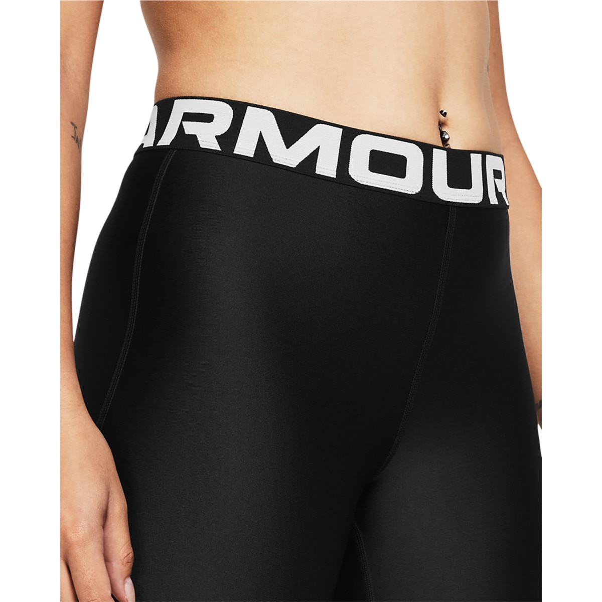 Calções de Mulher 20 cm HeatGear® Preto / Branco-3