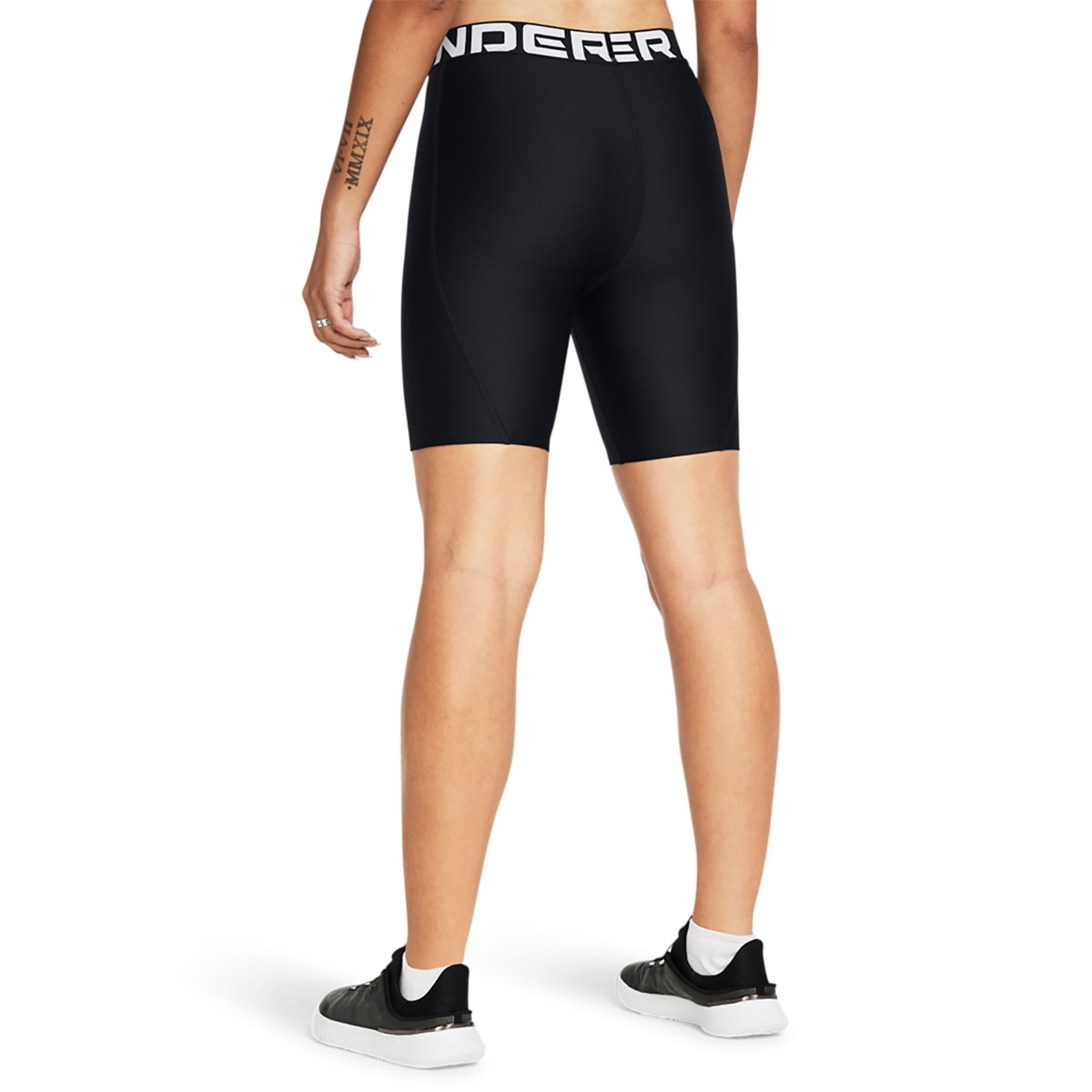 Calções de Mulher 20 cm HeatGear® Preto / Branco-2