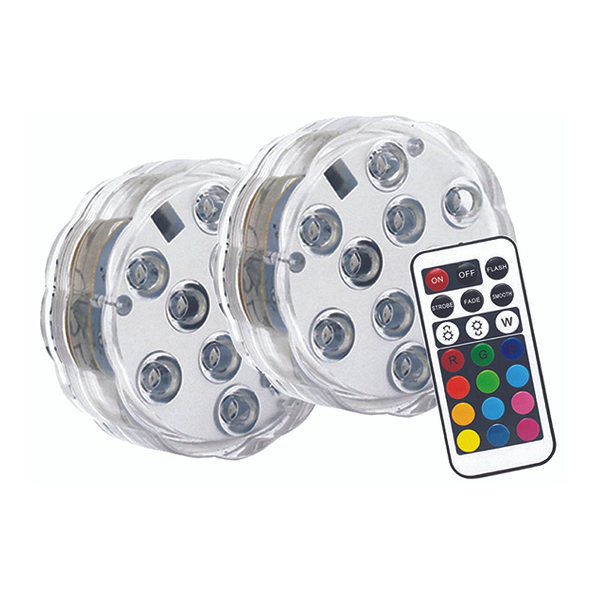 XANLITE - Pack 2 Lámparas LED Flotantes RGB+Mando.