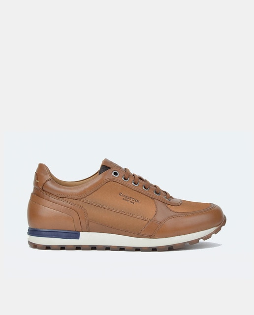 Zapatillas de hombre tipo running bajas en piel