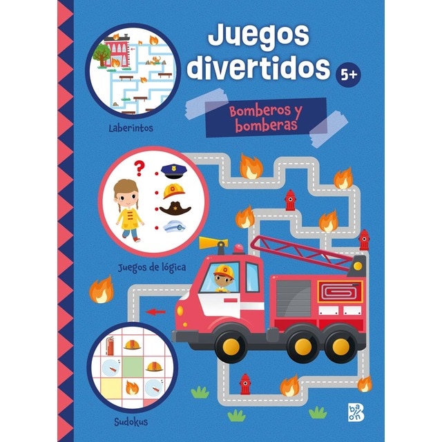 JUEGOS DIVERTIDOS-BOMBEROS Y BOMBERAS (Tapa blanda)