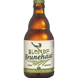 BRUNEHAUT Blond organic craft ALE from Belgium, gluten-free bottle 33 cl