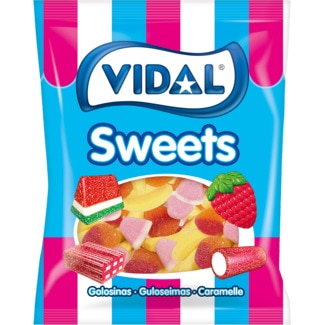Vidal Gomas de Fruta Sortidas com Açucar embalagem 350 g