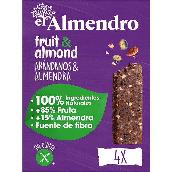 cranberry and almond bars 4-pack, gluten-free case 140 g 4 servings