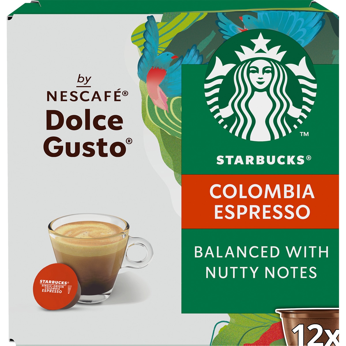 Café de Colombia intensidad 7 Espresso estuche 12 cápsulas compatibles con cafeteras Dolce Gusto - Starbucks