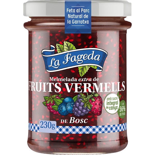 Marmelade extra aus roten Waldbeeren mit Zitronensaft und Rohrzucker Flacon 230 g