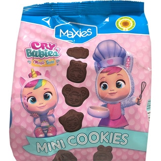 MAXIES Cry Babies mini cookies chocolateadas paquete 250 g