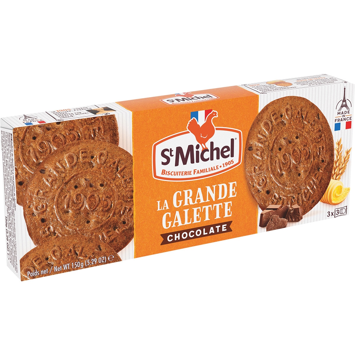 galletas de mantequilla grandes con chocolate