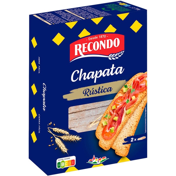 Rustic ciabatta toasted bread box 180 g