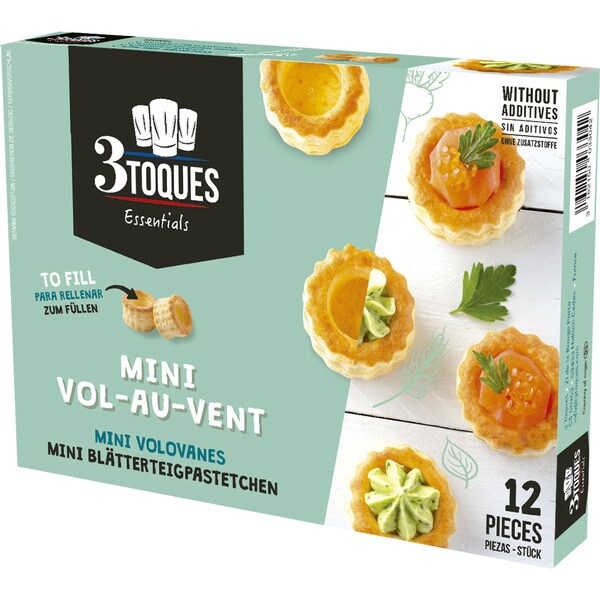 mini vol au vents 12 units case 66 g