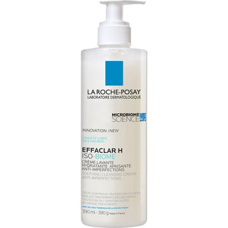LA ROCHE POSAY Effaclar h Iso-Biome beruhigendes Creme-Reinigungsmittel multi-kompensierend Dosierspender 390 ml para pieles grasas con acné fragilizadas por tratamientos desecantes