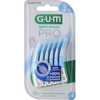 GUM Soft Picks Pro Ultra Soft interdental picks size S blister 60 units
