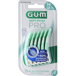 GUM Soft Picks Pro Ultra Soft interdental picks size M blister 60 units