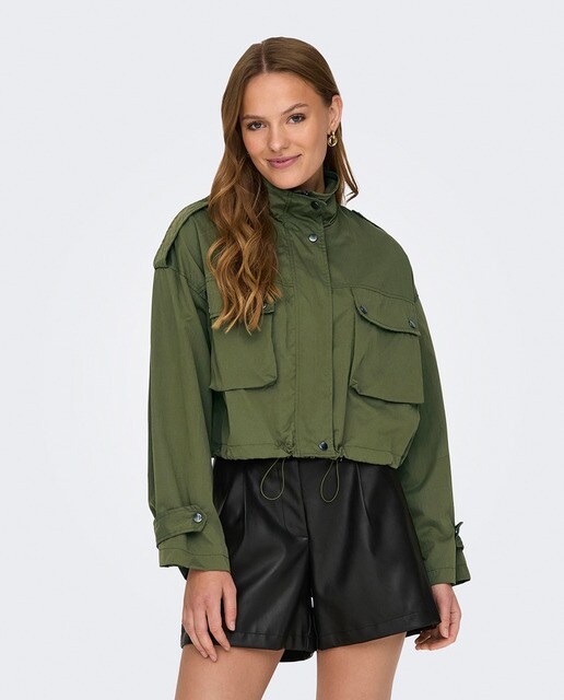 Short utility hot sale jacket women's