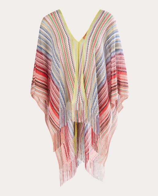 Poncho estampado