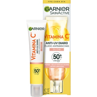 GARNIER Skin Active fluid Vitamin C Glow anti-brown spot SPF-50+ tube 40 ml