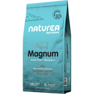 Naturea Alimento Seco para Cão Adulto e Pequeno Magnum sabor Porco Ibérico embalagem 12 kg