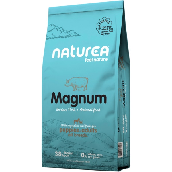 Alimento Seco para Cão Adulto e Pequeno Magnum sabor Porco Ibérico embalagem 12 kg