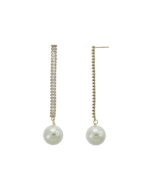 Pendientes Perla Zirconium Gold