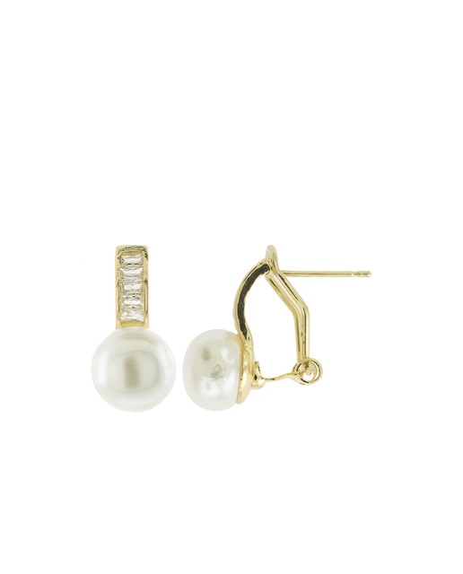 Pendientes Zirconium Perla