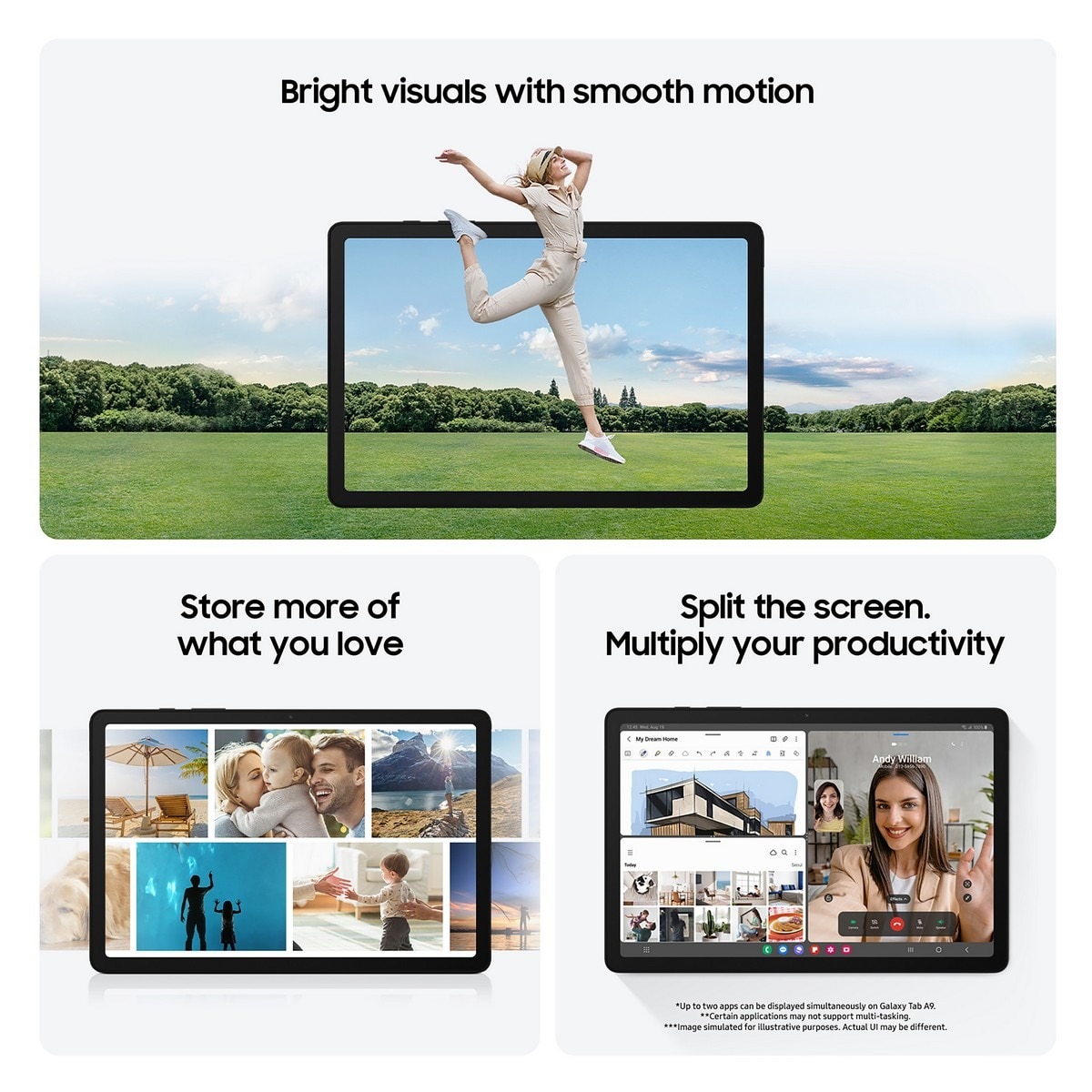 Tablet Samsung Galaxy Tab 8,7" , RAM 4GB + 64GB, Mediatek, Wi-Fi 5, Android 13 - Prateado 3