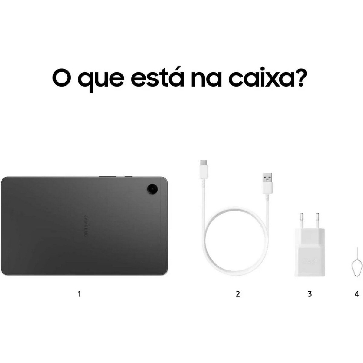Tablet Samsung Galaxy Tab A9 8,7'', RAM 4GB + 64 GB, Wi-Fi + 4G , Android 13 - Grafite 6