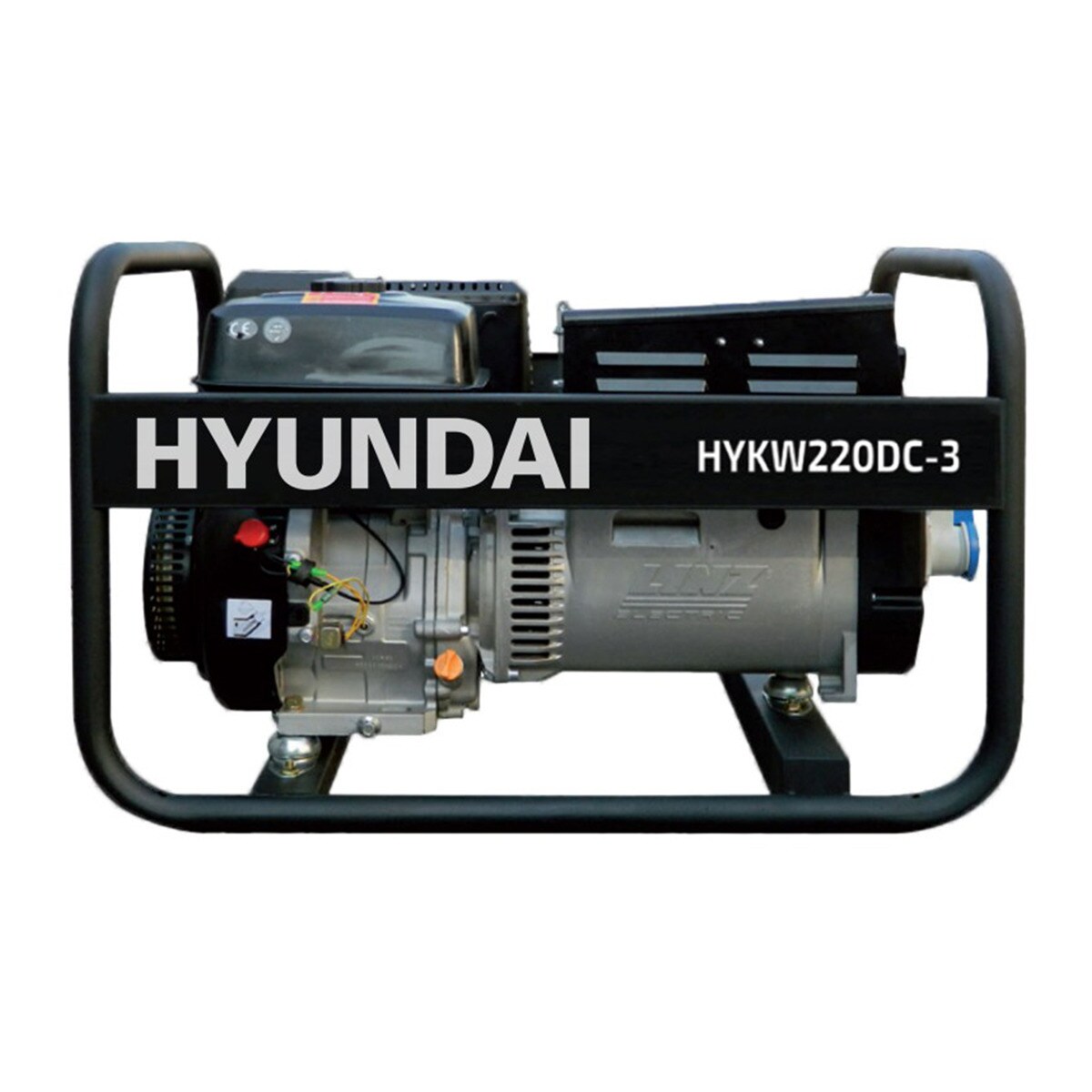 HYUNDAI – Motosoldadora Gasolina 6,5 kVA HYKW220DC-3.