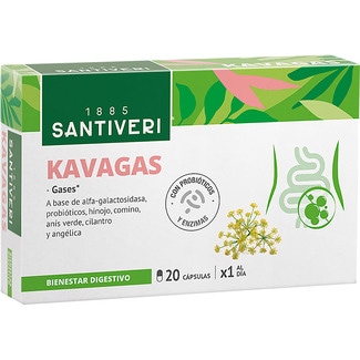 SANTIVERI Kavagas bienestar digestivo estuche 20 cápsulas