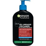 Pure Active Reinigungsgel mit BHA (Salicylsäure) + Kohle Dosierspender 250 ml für zu Akne und Mitessern neigende Haut
