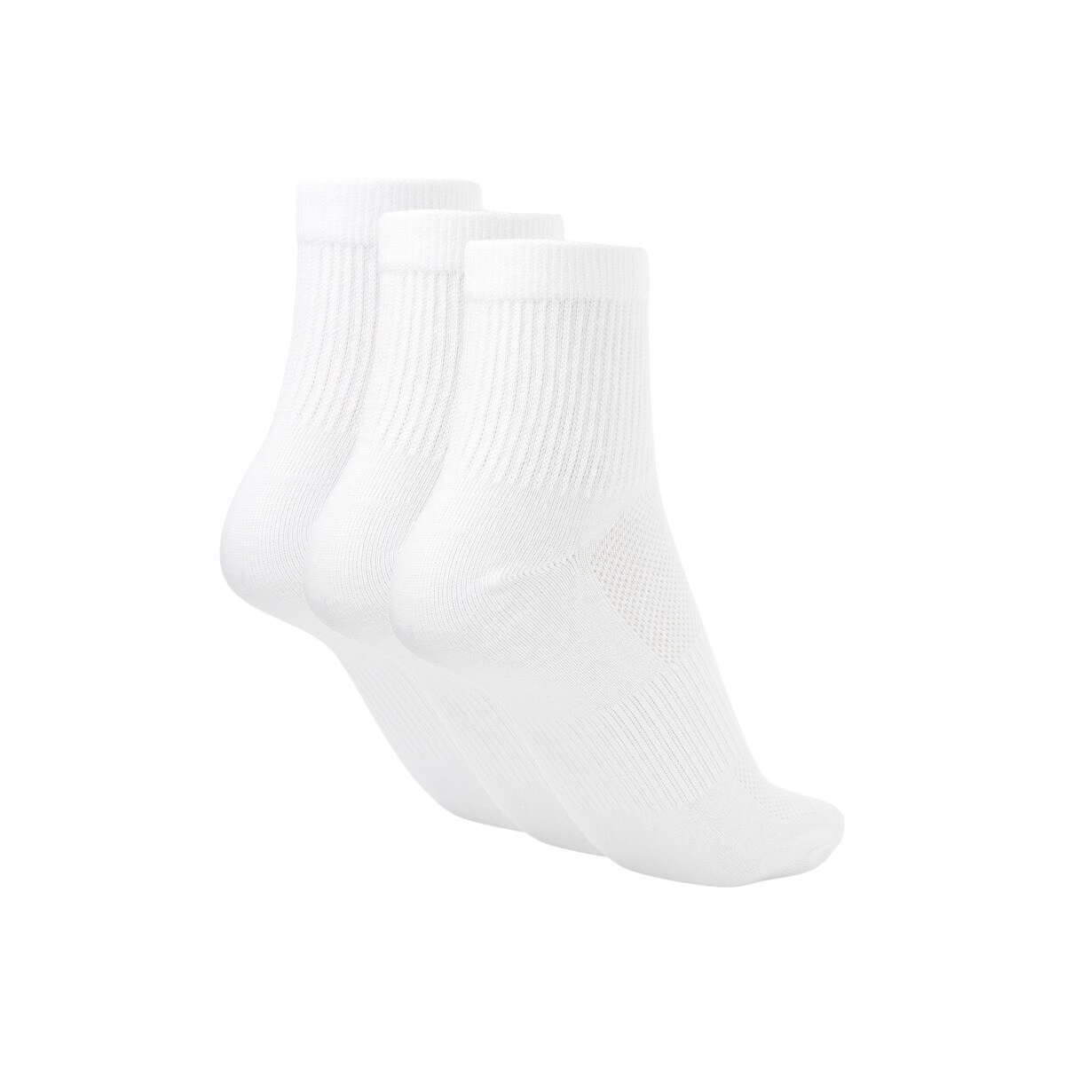Meias de Running - Pack de Três Pares Branco-2