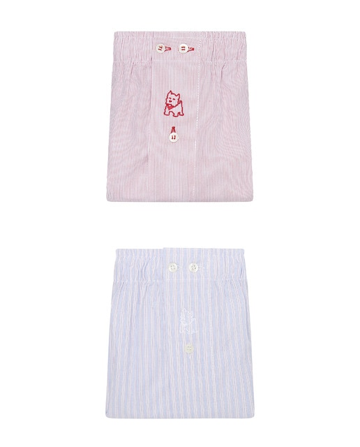 Pack de dos boxers de tela estampados