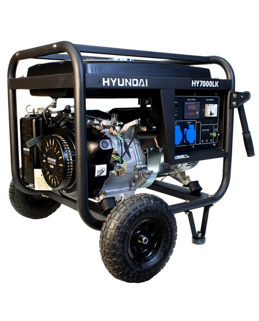 HYUNDAI – Generador Monofásico Abierto Gasolina 4T 5 kW HY7000LK.