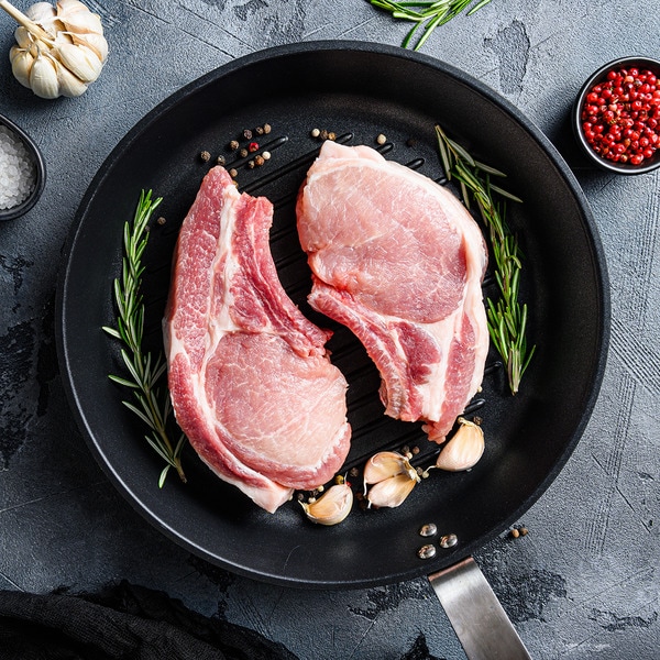 Iberian pork loin chops