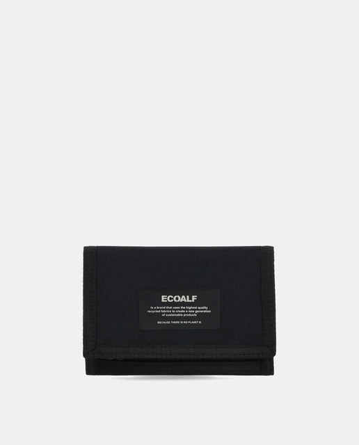 Cartera grande negra con solapa