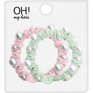 OH! MY HAIR coletero adorno perla 2 unidades modelos surtidos variados, según existencias