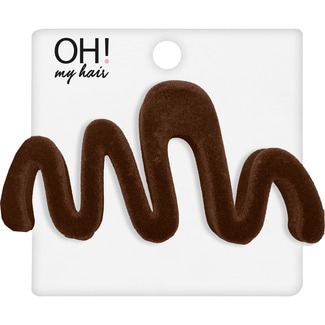 OH! MY HAIR extra-large velvet hair claw 1 each assorted models, depending on stock