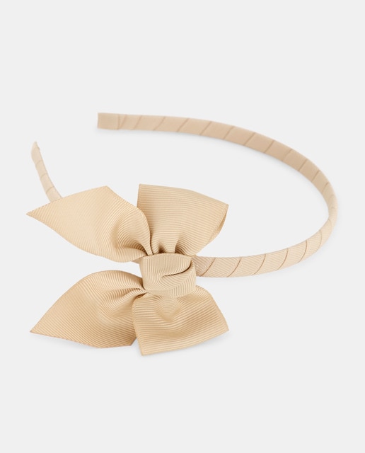 Diadema de niña con lazo de grosgrain